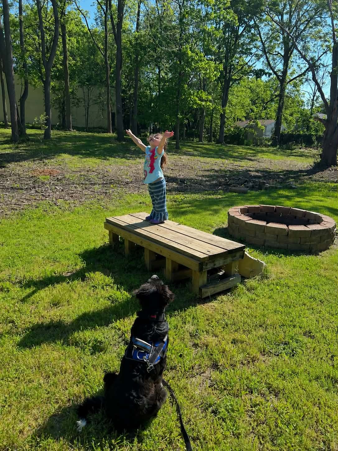 The Guiding Paw family moment
