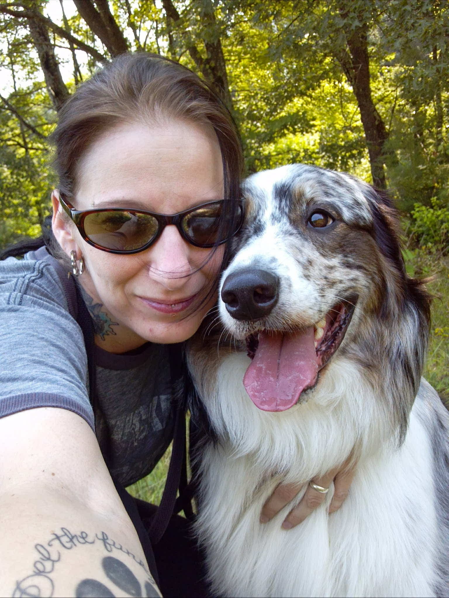 Lead trainer with Australian Shepherd service dog